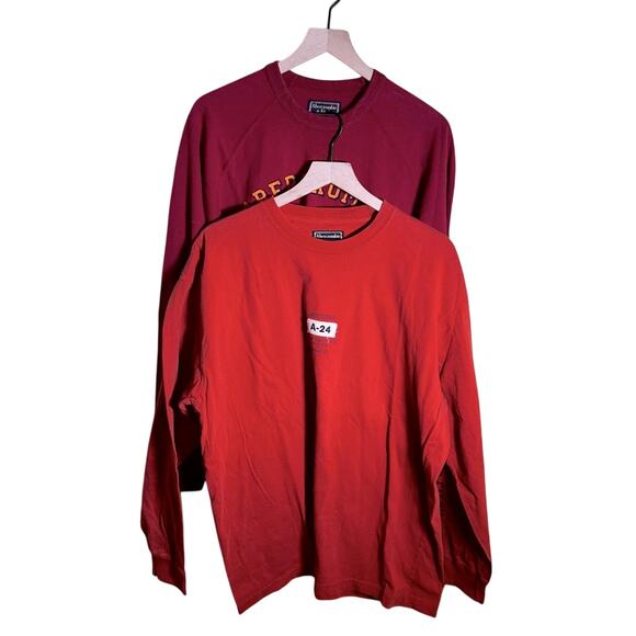 NWOT VNTG ABERCROMBIE mens 90s preppy long sleeve tees set of 2 XL - Picture 1 of 9